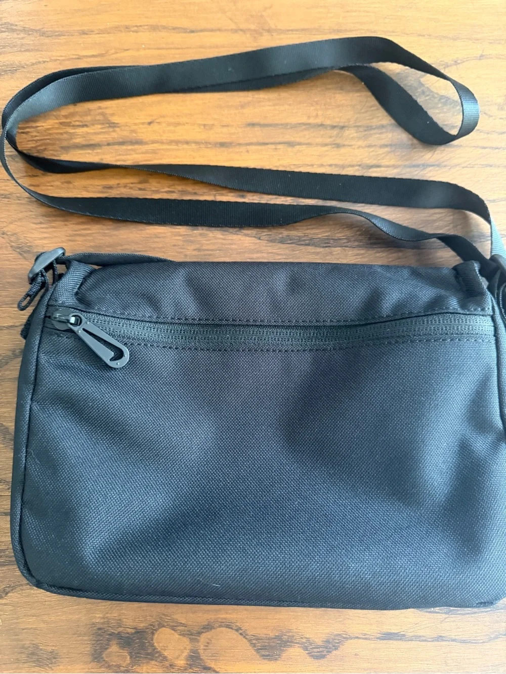 Nike Black Crossbody Messenger Bag with White Logo